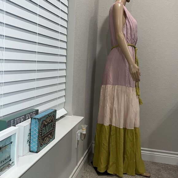 Nwt Flying Tomato multicolored tiered maxi dress - Picture 2 of 5
